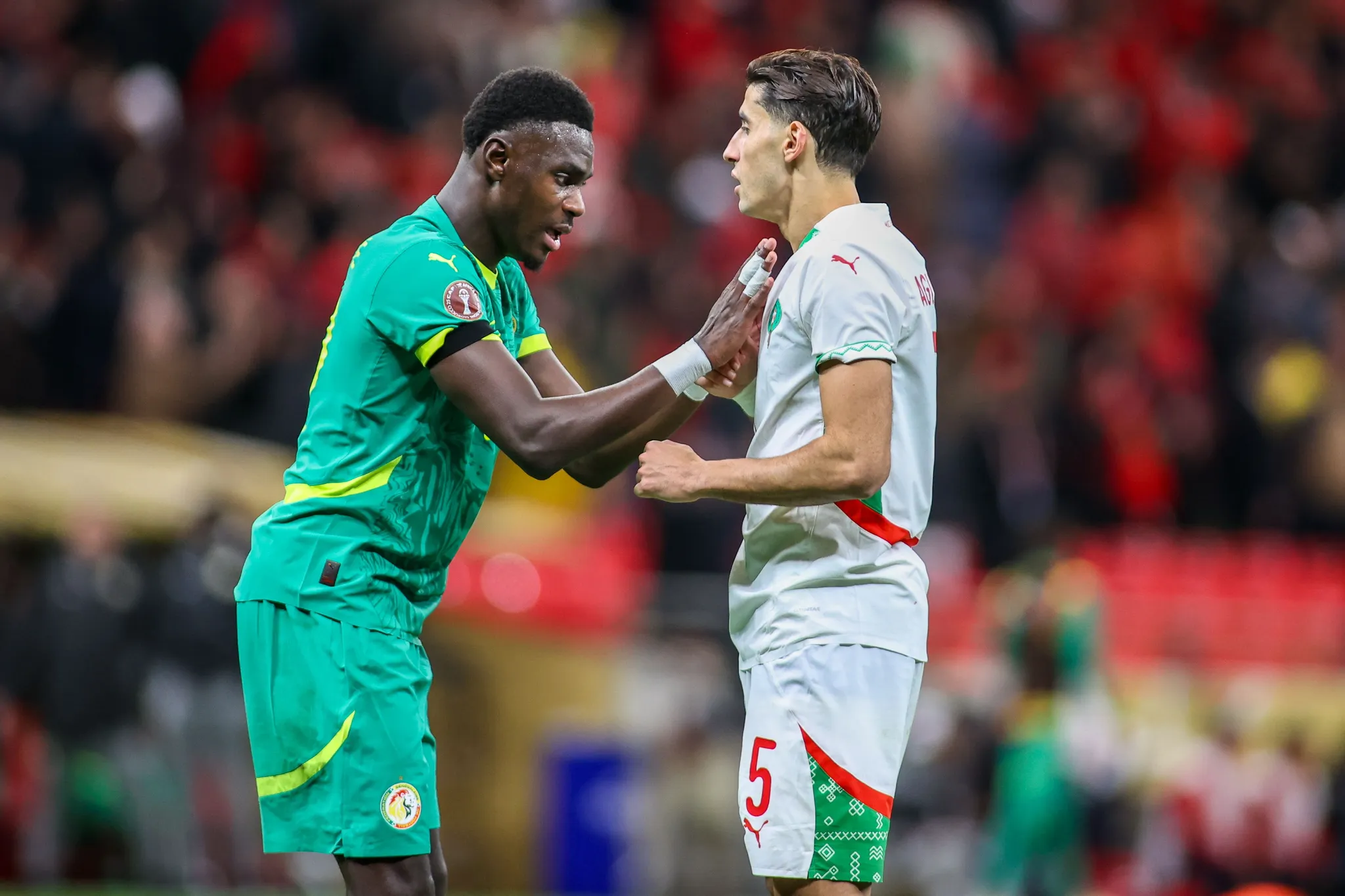 Moussa Niakhate and Nayef Aguerd during the CAN 2026 final