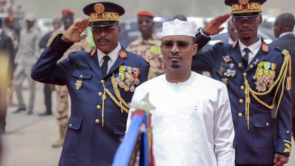Chadian President Mahamat Idriss Deby in N'Djamena, May 2024 (illustration image).