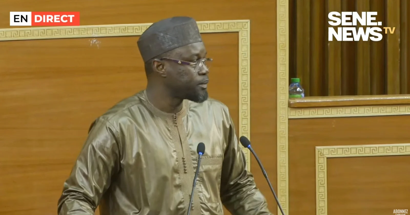 Senegal's Prime Minister Ousmane Sonko speaking on homosexuality laws