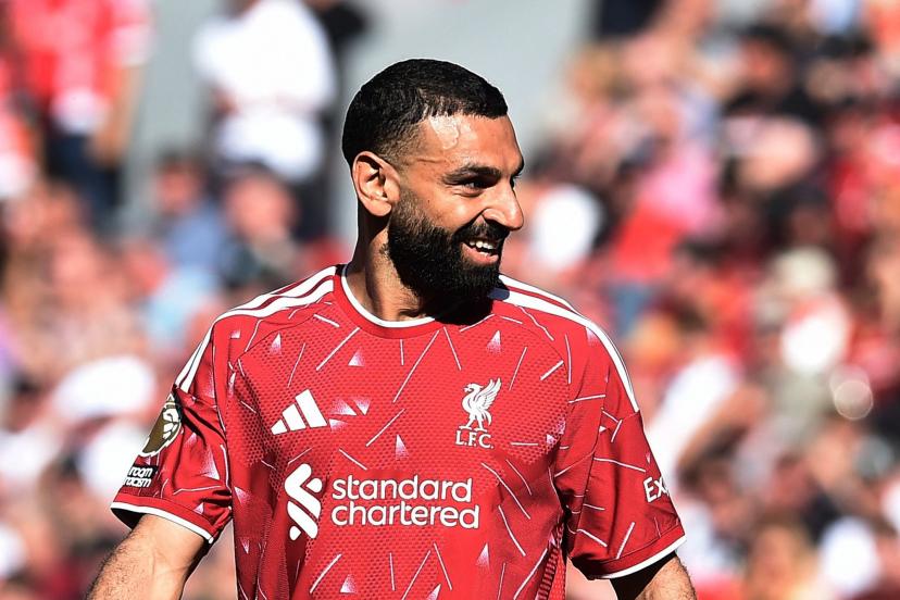 Mohamed Salah delivering a decisive pass against Brentford