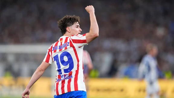 Julian Alvarez in action during a match