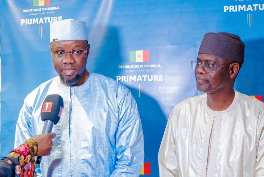 Handover ceremony at the Primature in Dakar