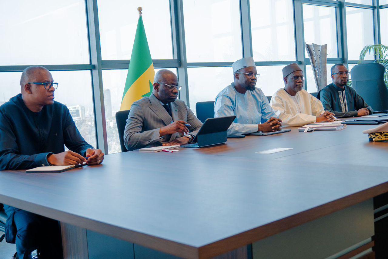 Government officials witnessing the handover at the Primature