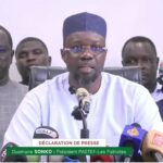 Ousmane Sonko delivers press statement as leader of Pastef