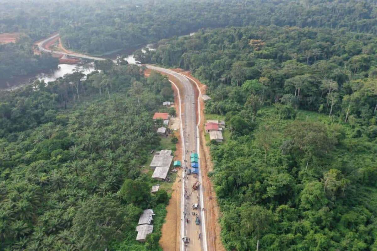 Malombo bridge access roads near completion in Nyong-et-Kellé, Cameroon