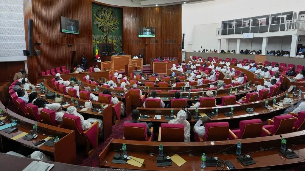 President Bassirou Diomaye Faye during a public address