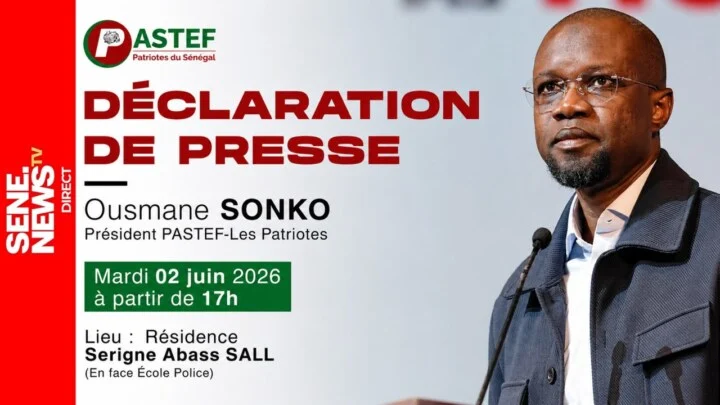 Senegal opposition leader Ousmane Sonko addresses nation after cabinet reshuffle