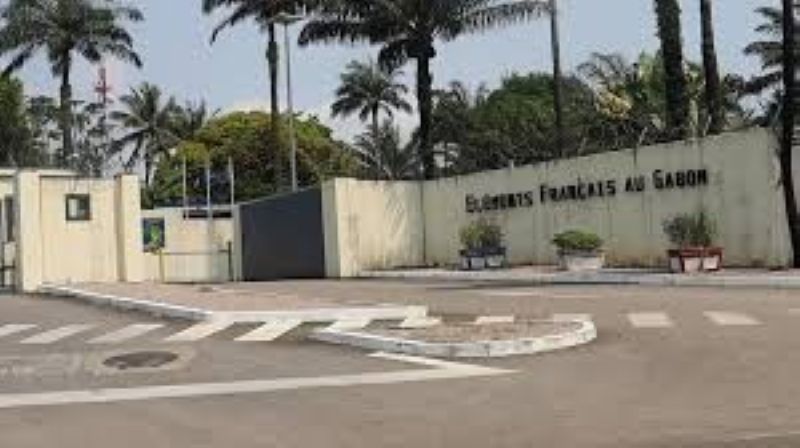 Exterior view of former Camp de Gaulle in Libreville