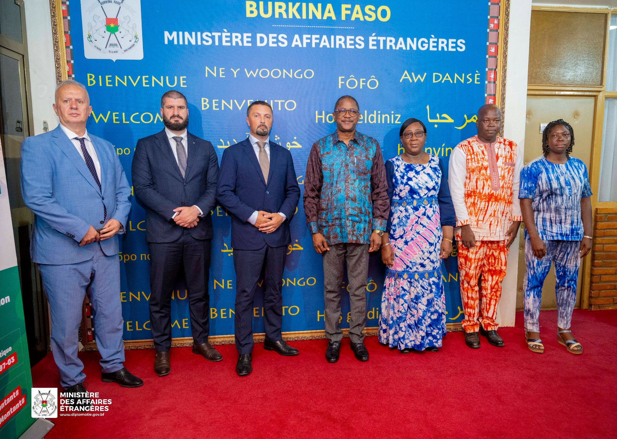 Serbian parliamentary delegation meeting with Burkinabè officials in Ouagadougou