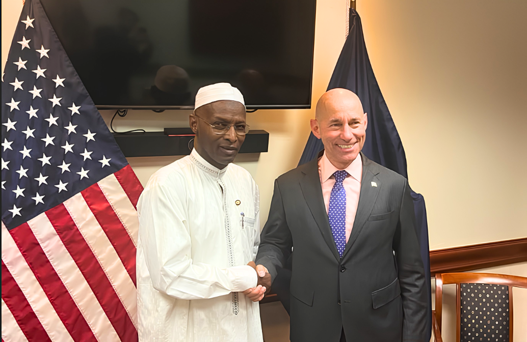 US Assistant Secretary Frank Garcia and Chad Ambassador Mahamat Tahir Orozi meeting