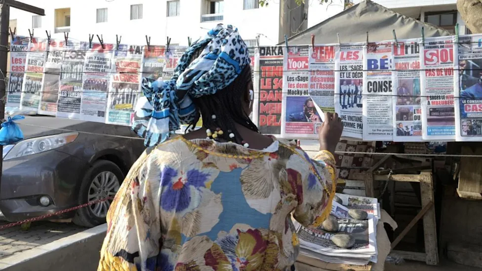 Women protesting against feminicides in Dakar