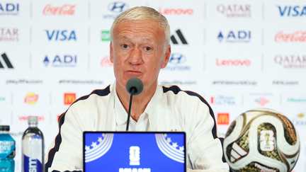 Didier Deschamps during his final press conference before the France-England World Cup playoff in Miami, July 17, 2026