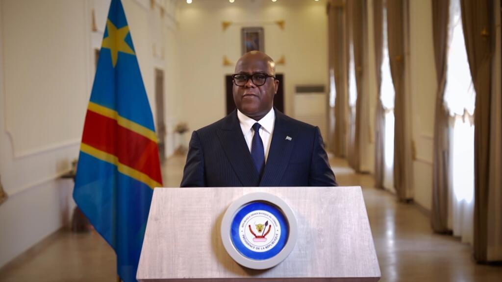 President Félix Tshisekedi of the Democratic Republic of Congo addressing the nation in June 2026.