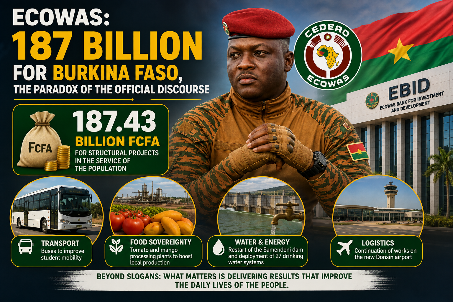 187 billion CFA from ECOWAS for Burkina Faso: policy vs. funding reality