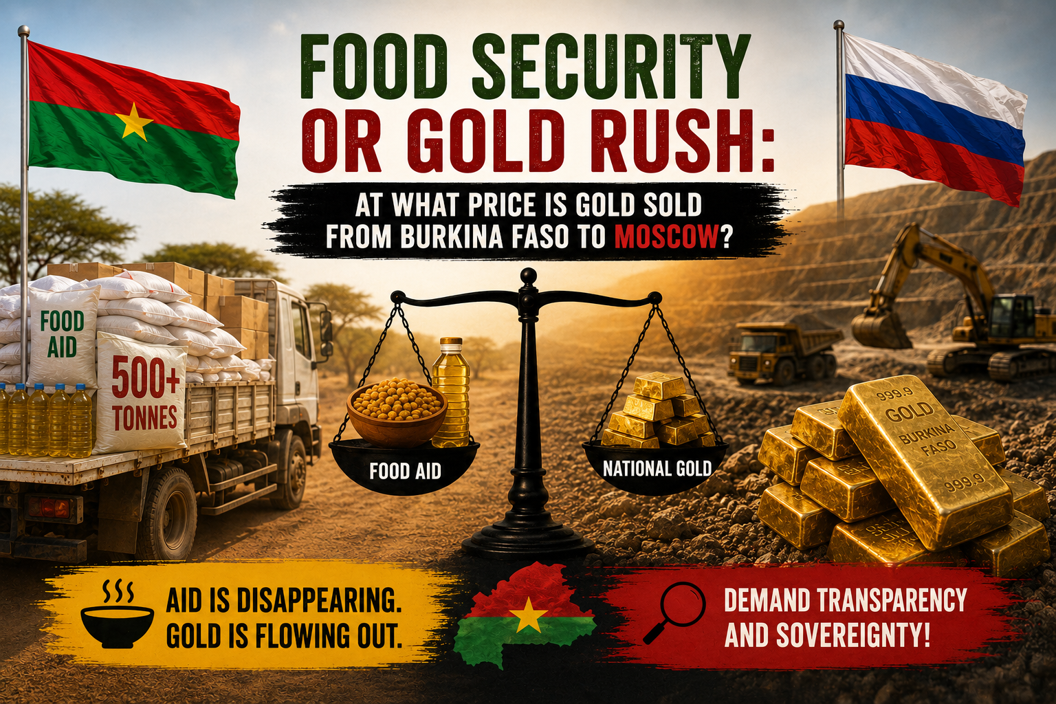 Burkina Faso’s russian aid: scrutinizing the cost of gold and sovereignty