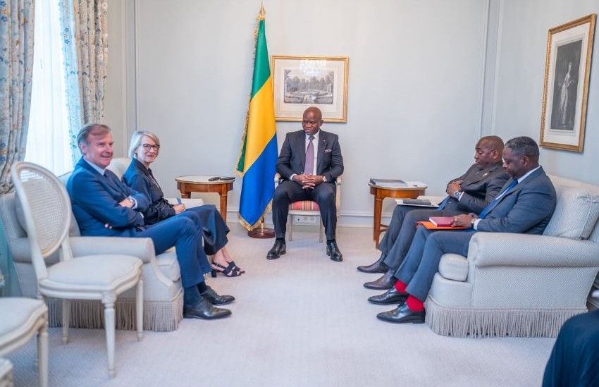 President Oligui Nguema meeting Air France CEO Anne Rigail
