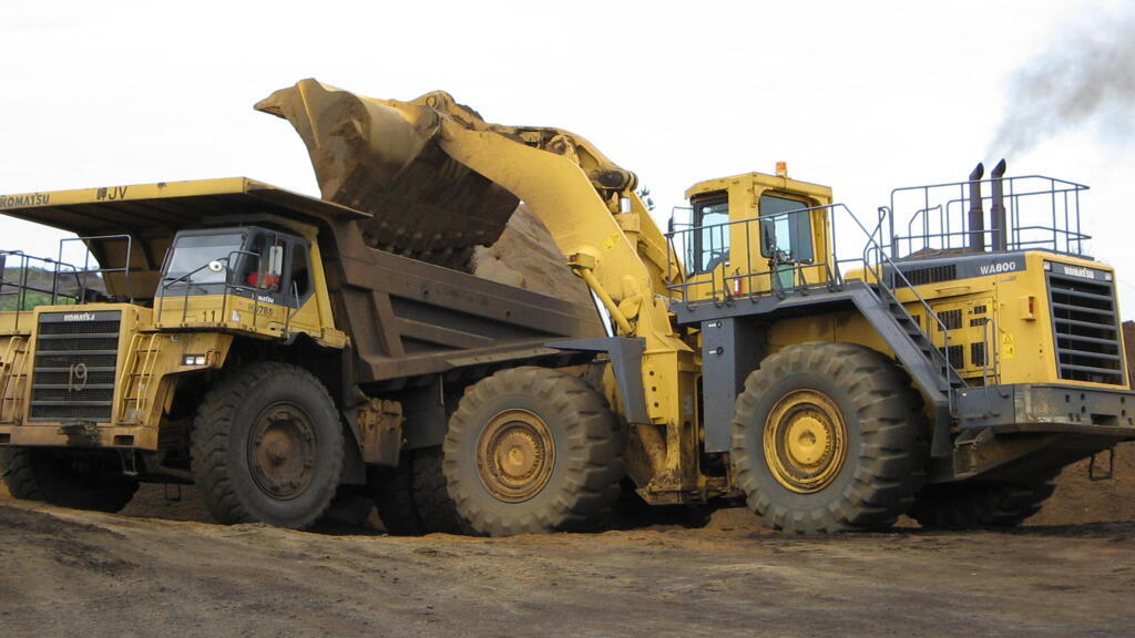Manganese mining operation at Moanda by Compagnie minière de l'Ogooué (COMILOG, subsidiary of French group Eramet).
