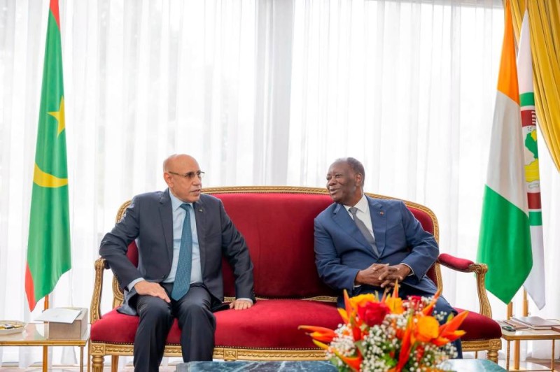 Leaders seated during a bilateral meeting, discussing regional security