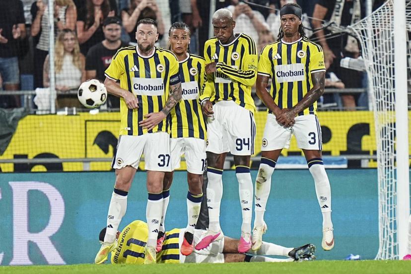Fenerbahçe faces Lyon on Tuesday at 9 PM. (AFP)