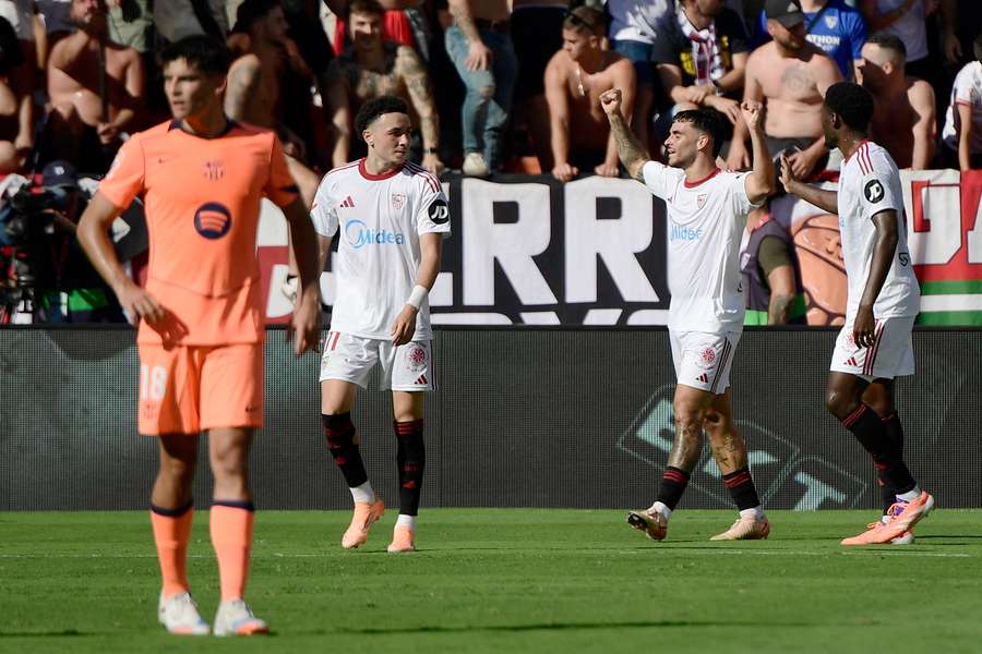 Isaac Romero celebrates his goal during Sevilla FC's 4-1 win over Barcelona at the Ramón Sánchez-Pizjuán in October 2025. Isaac Romero celebrates his goal during Sevilla FC's 4-1 win over Barcelona at the Ramón Sánchez-Pizjuán in October 2025.